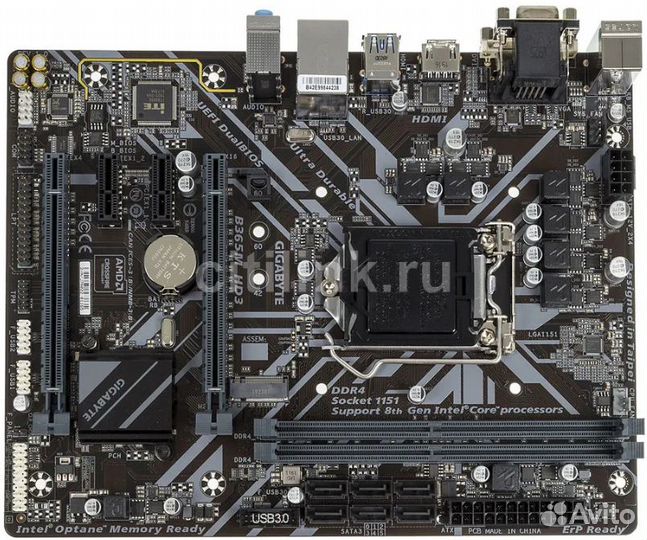 Материнская плата gigabyte B365M HD3 на гарантии