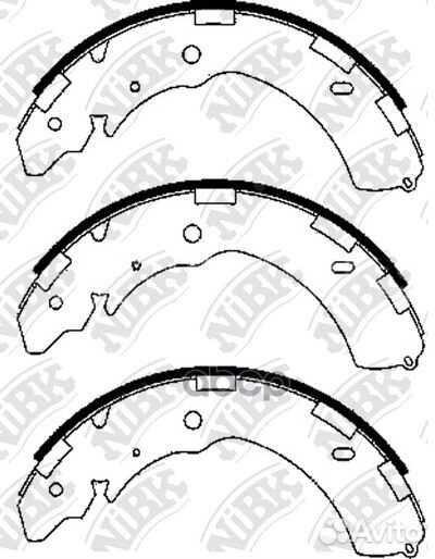 FN6741nibk колодки барабанные з. Mitsubishi L20