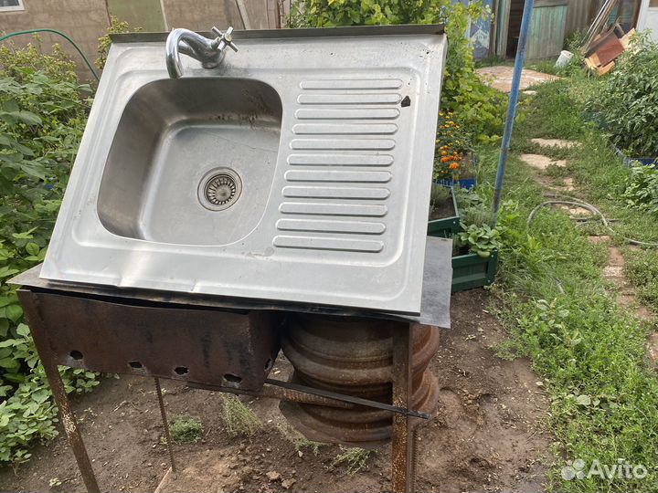 Мойка металлическая б/у