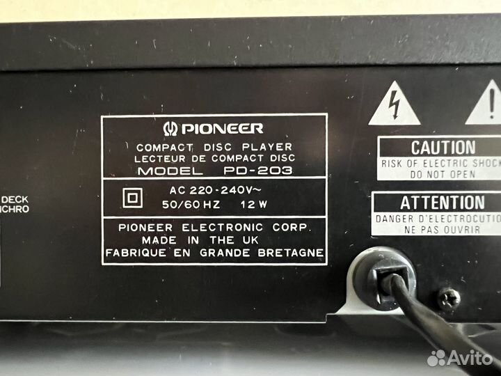 Продам проигрыватель CD дисков Pioneer PD - 203