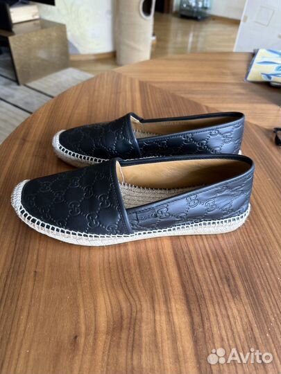 Эспадрильи gucci кожа 39
