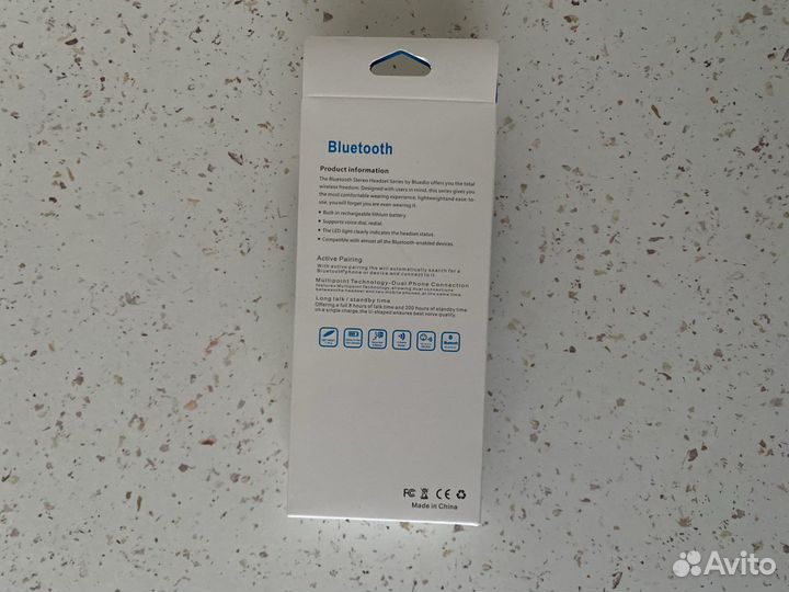 Headset Bluetooth стерео гарнитура в ухо к телефон