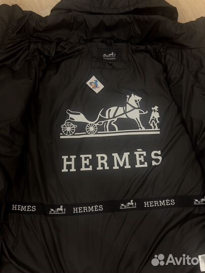 Куртка мужская Hermes Черная демисезонная