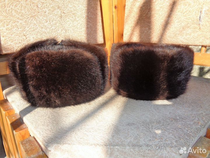 Норковая шапка мужская новая