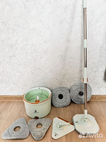 Умная швабра с ведром и отжимом
