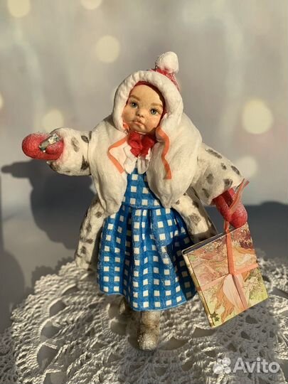 Ватные елочные игрушки СССР