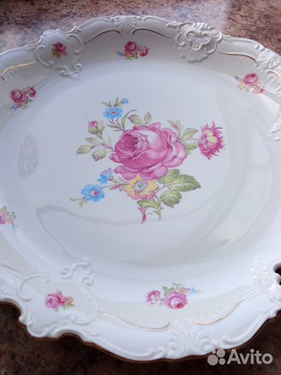 Блюдо старинное. Фарфор, Германия