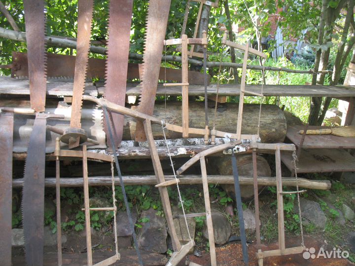 Пила двуручная СССР, лучковая, продольная, ножовка