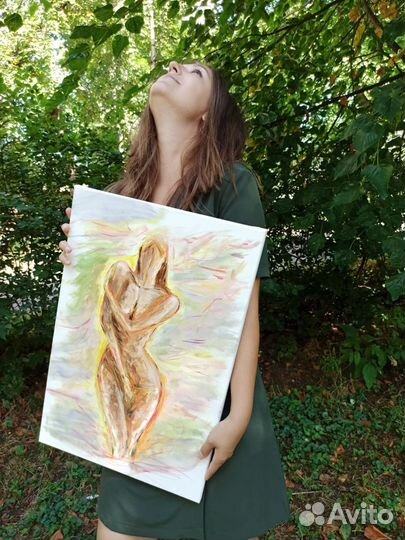 Современная картина ню девушка