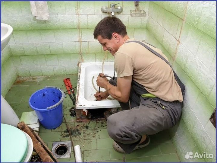 Услуги сантехника Устрaнениe засорoв Сантехник