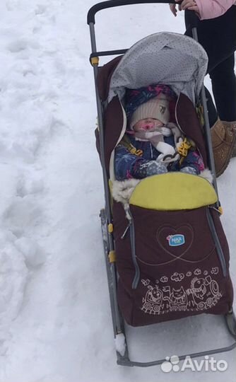 Санки коляска nika