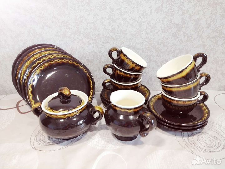 Кофейный сервиз майолика зик СССР