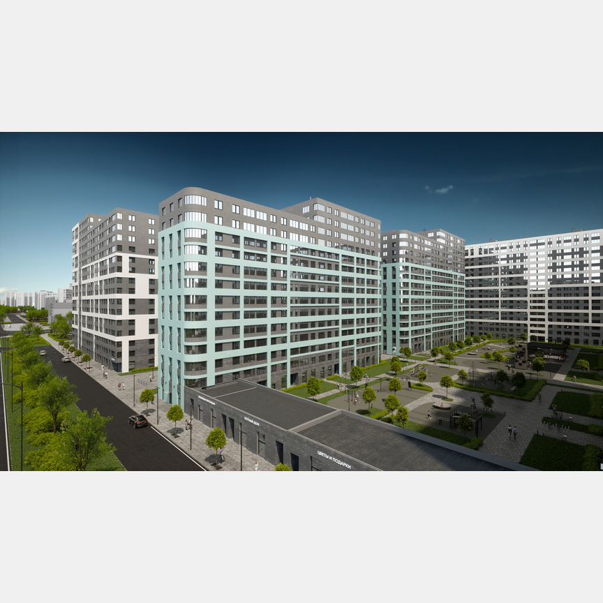 2-к. квартира, 54,1 м², 16/17 эт.