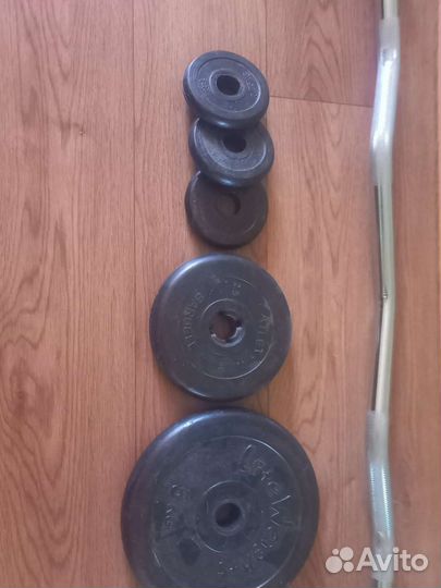 Штанга гриф блины бу