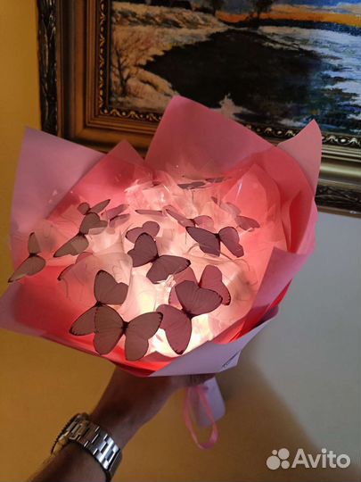 Букет из бабочек светящийся в наличии