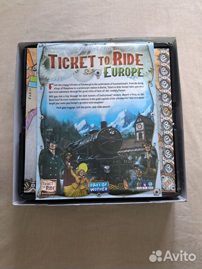 Настольная игра Ticket to ride. Europe