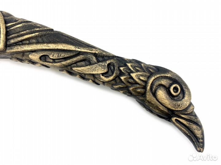 Топор ручной работы ворон 3D