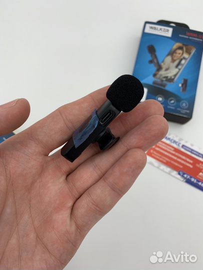 Петличный беспроводной микрофон для iPhone