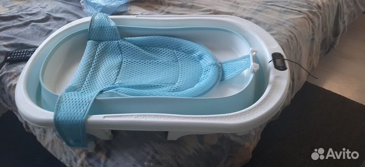 Ванночка для купания складная с термометром