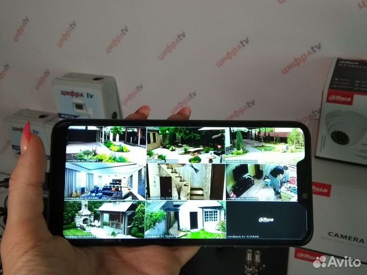 Комплект видеонаблюдения 8 камер Dahua улица IP67