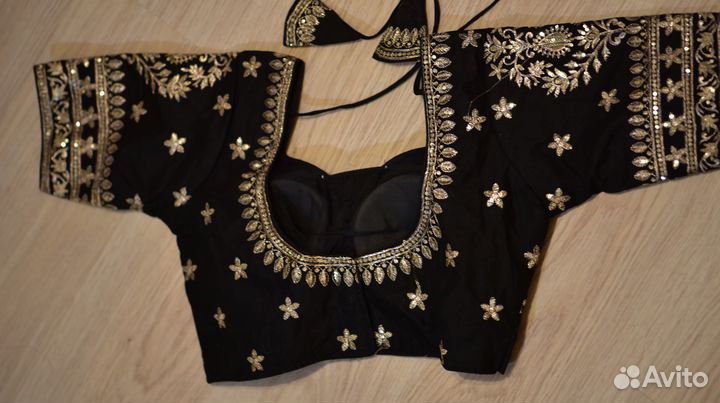 Чоли топ блузка сари короткая бохо трайбл восток