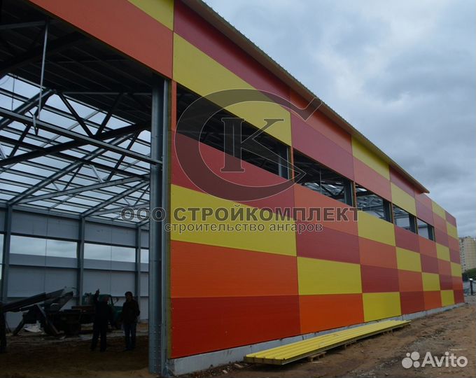 Ангары крытые токи и промышленные навесы xc1086