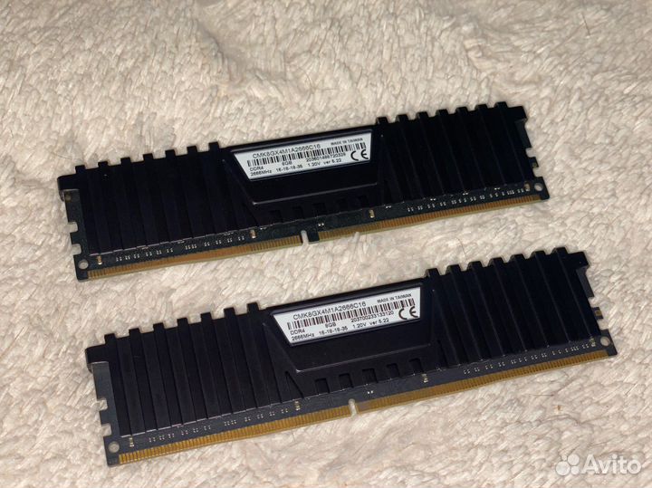 Corsair Vengeance lpx 16GB 2666Mhz с Проверкой