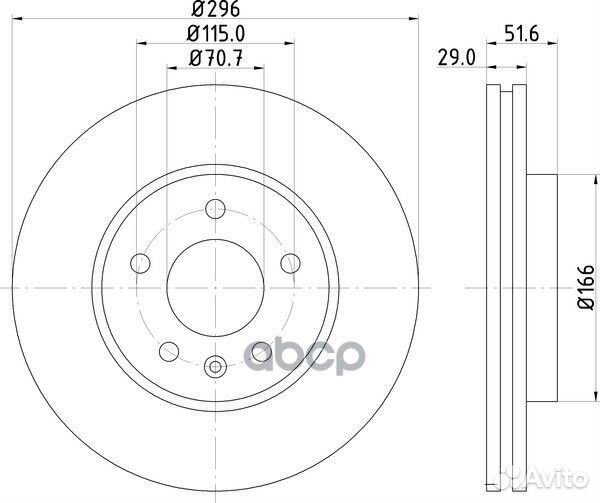 Диск тормозной перед ND6054K nisshinbo