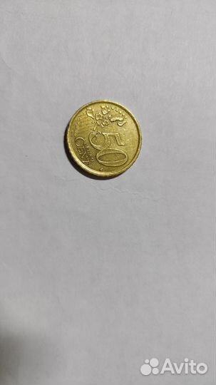Монета 50 евроцентов
