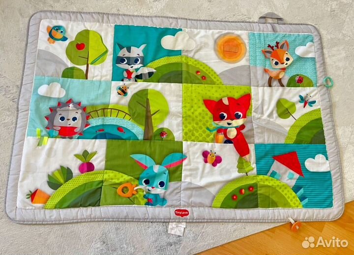 Развивающий коврик tiny love солнечная полянка 0+