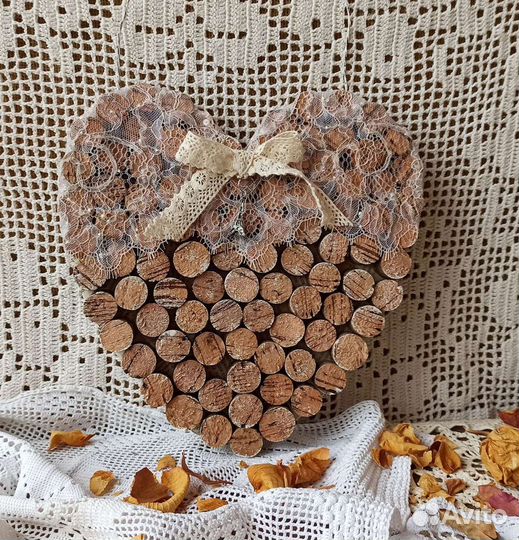 Сердце из винных пробок