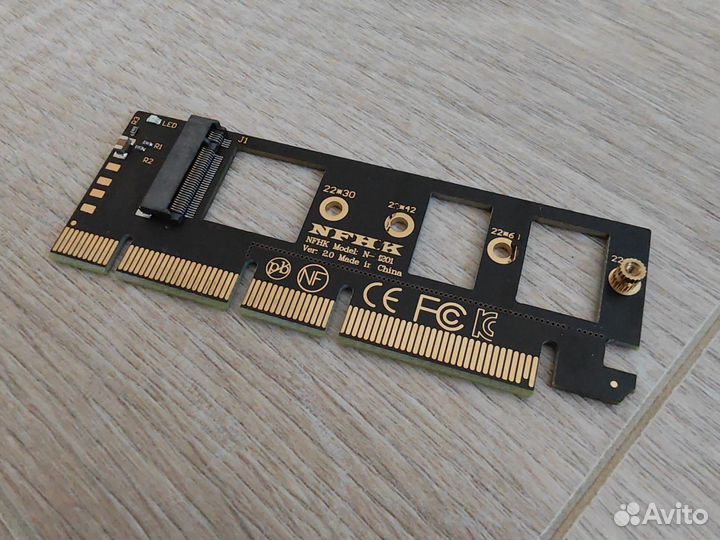 Переходник PCI-E на m.2 ssd