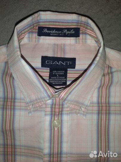 2 шт.Детские мужские рубашки 9-10 лет Gant/Cap