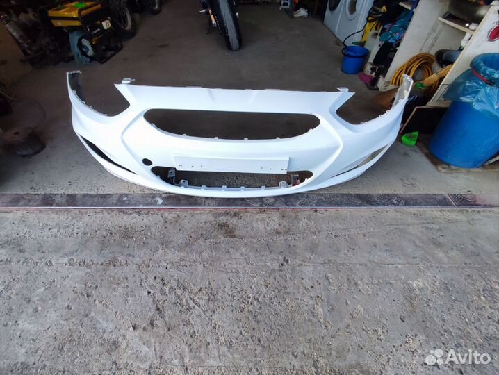 Бампер передний солярис 1 дорестайл