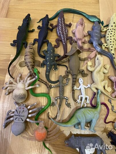 Резиновые антистресс игрушки рептилии, для детей