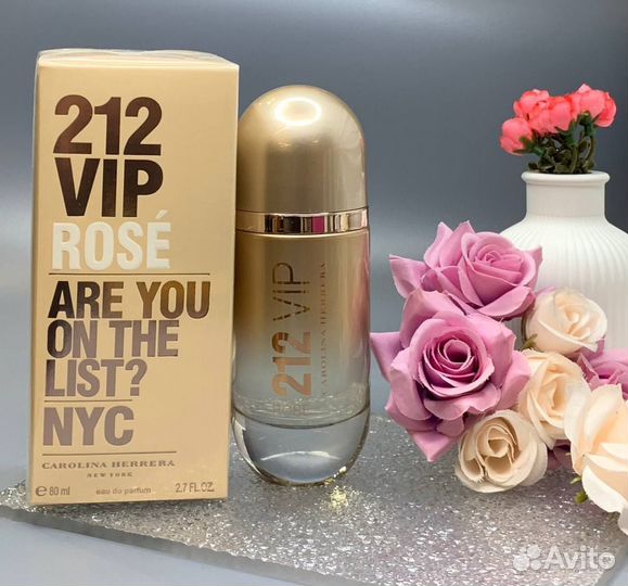 Carolina herrera 212 vip rose оригинальный аромат