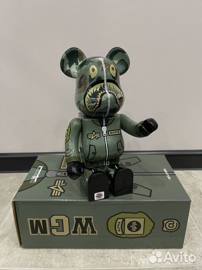 Мишка bearbrick Alpha Industries