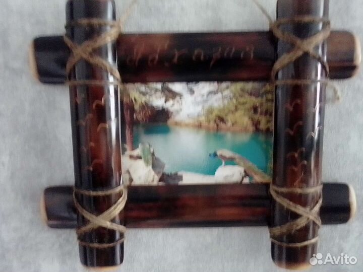 Бамбуковая фоторамка