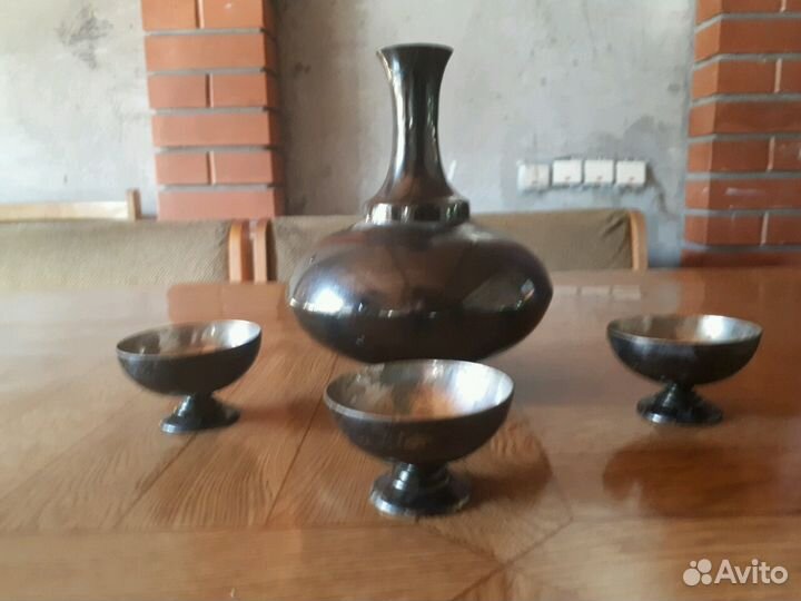 Штоф.Набор yerevan (ереван) мельхиор