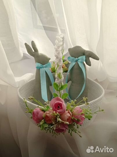 Декоративная корзина, пасхальная