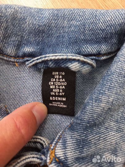 Джинсовая куртка h&m