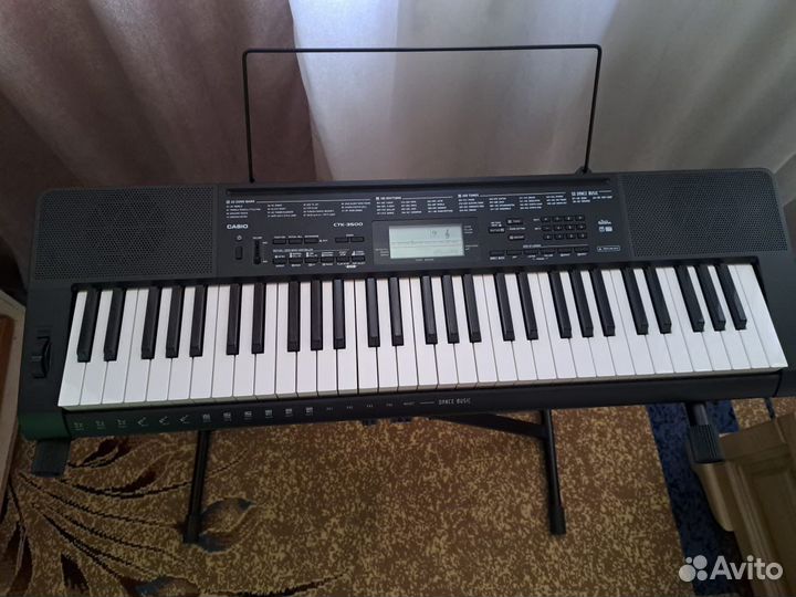 Синтезатор casio ctk3500 с подставкой