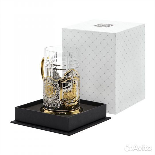 Набор для чая Крым никел с чп футляр