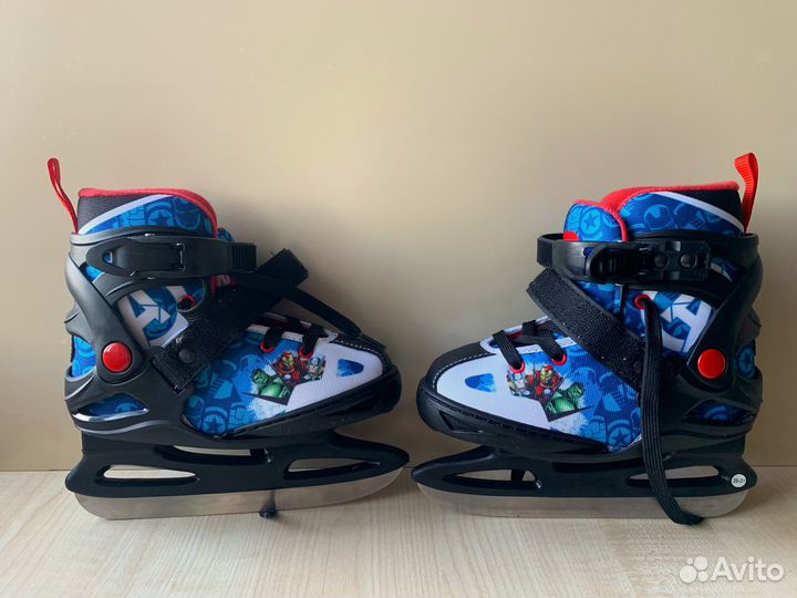 Коньки детские раздвижные Nordway 26-31 + защита