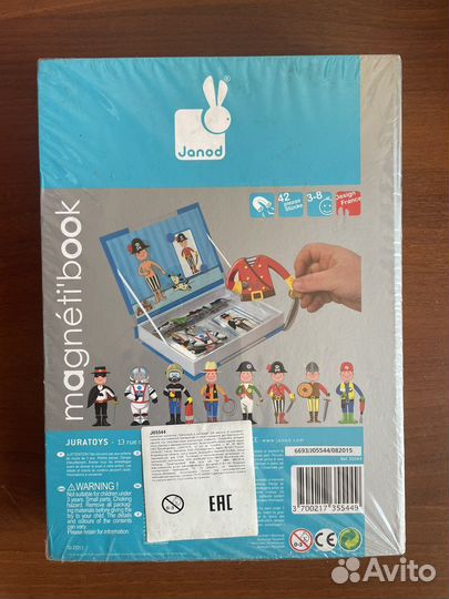 Развивающая книга-игра Janod новая