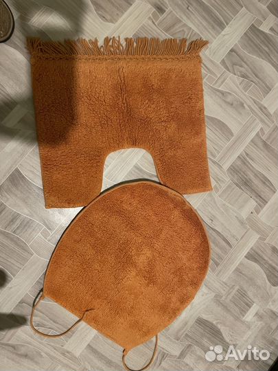 Набор ковриков для туалетной комнаты из хлопка