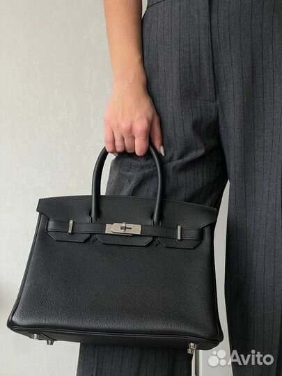 Сумка hermes birkin 35 натуральная кожа