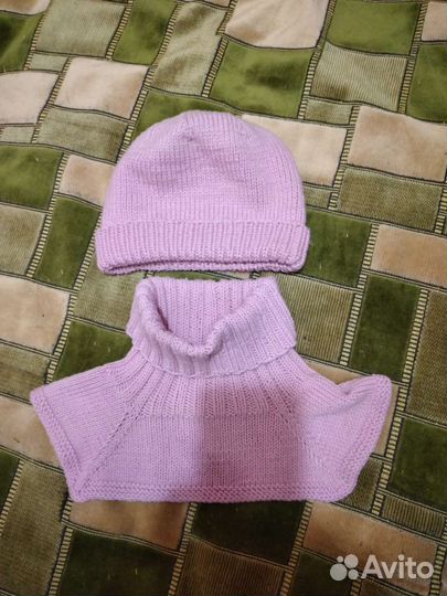 Манишка + шапка новая