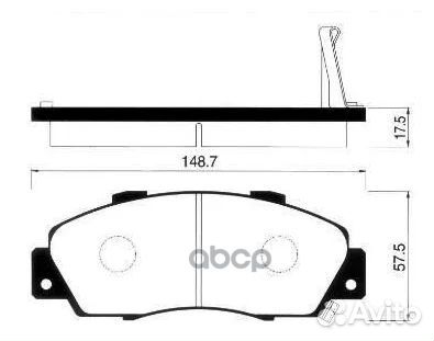 SP1076-fsns 351 02 колодки дисковые п Honda