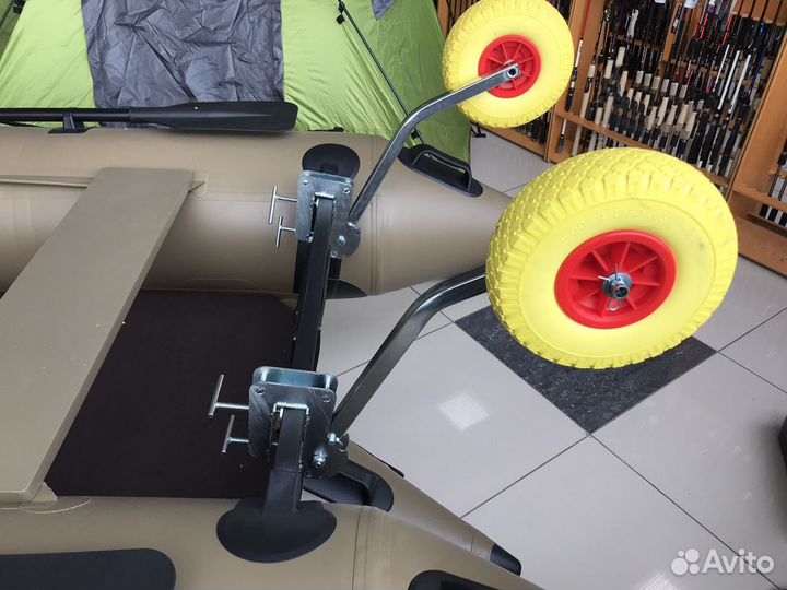 Транцевые колеса на струбцинах усиленные Zilet